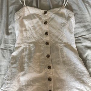 White button down dress